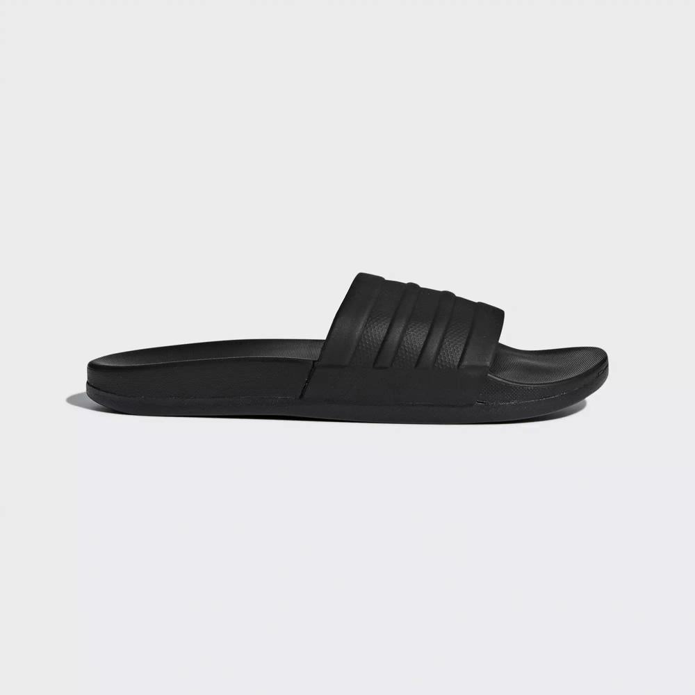 Adidas Adilette Cloudfoam Plus Mono Sandalias Negros Para Mujer (MX-31655)